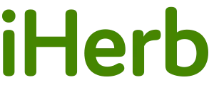 iHerb logo in green on a white background